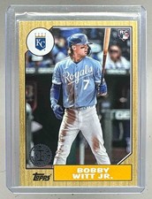 Bobby Witt Jr 2022 Topps Update #87TBU-7 1987 Baseball Rookie RC