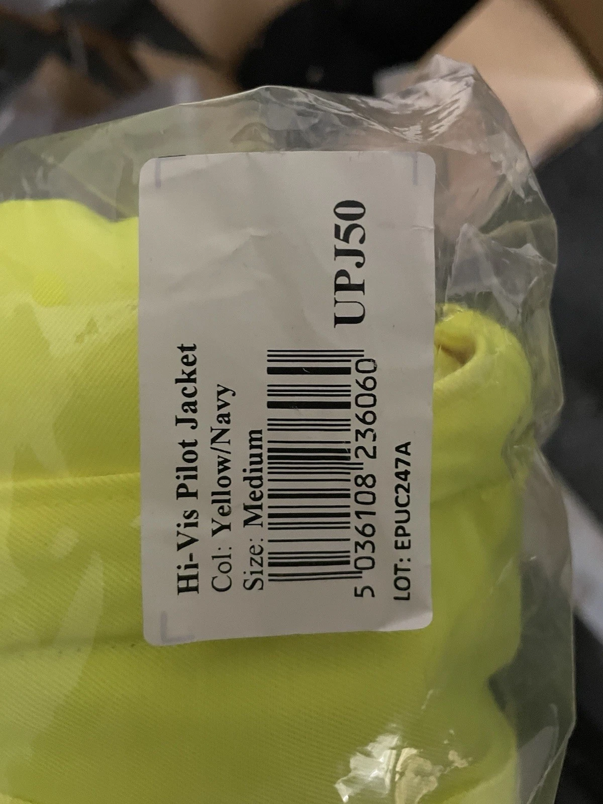Portwest Hi-Vis 3 In 1 Bomber Jacket Yellow, Medium, Regular Fit image 3