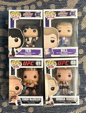 Funko Pop Lot  Bill & Ted  #382/383 UFC Conner McGregor & Ronda Rousey #1/2 