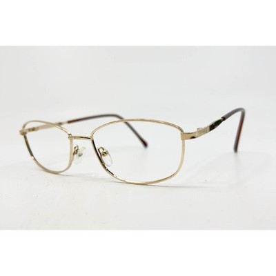 Envy Eyewear Amanda Eyeglasses Womens Gold Metal Oval Frame 52-16-140