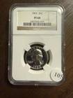 1963 Washington Quarter Silver 25C Proof PF 68 NGC