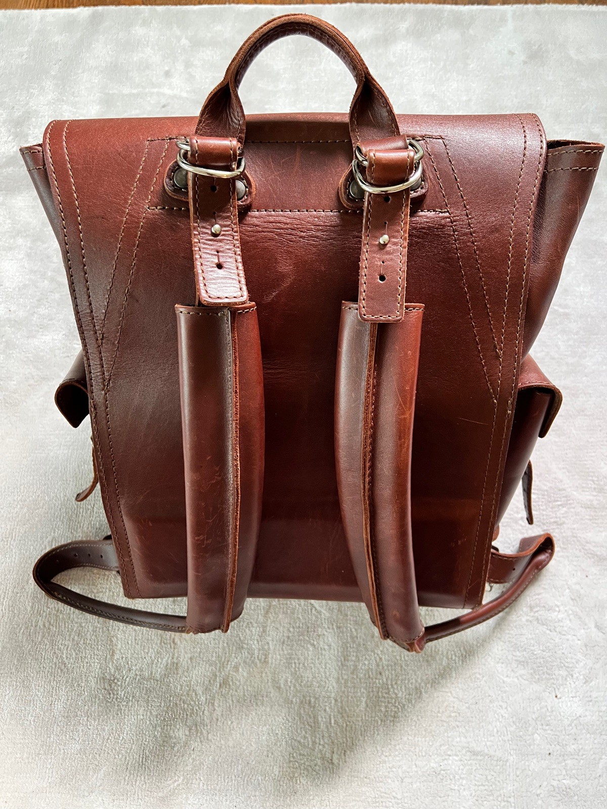 Saddleback Leather Medium Simple Backpack Chestnu… - image 4
