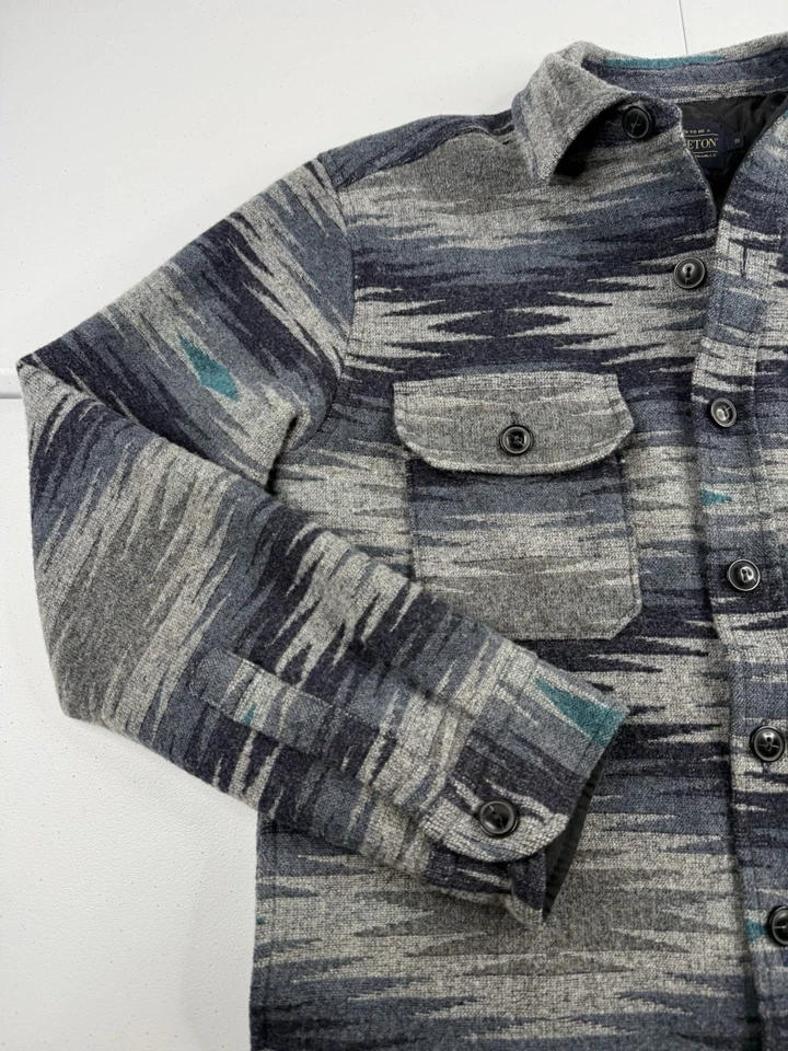 Pendleton Virgin Wool Jacket Aztec Navajo Southwestern Button Up Quilt Lined S - Image 2 of 4