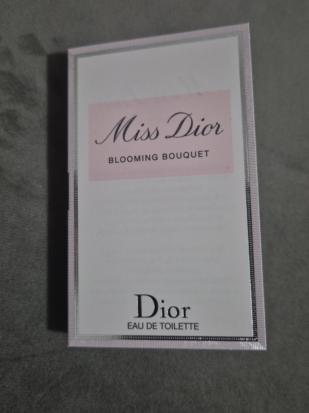 Miss Dior Blooming Bouquet Eau De Toilette 1ml Travel Spray ~ Brand New.