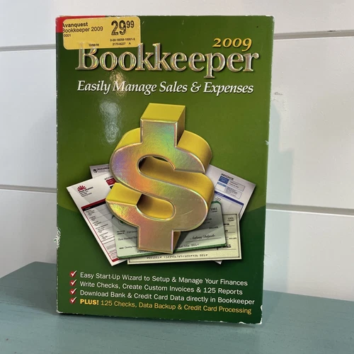 MySoftware Bookkeeper Business Finances Manager Accounting Software 2009