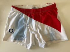 England Rugby Nike David Strettle 2008 Match Worn Unwashed Large Shorts 6Nations