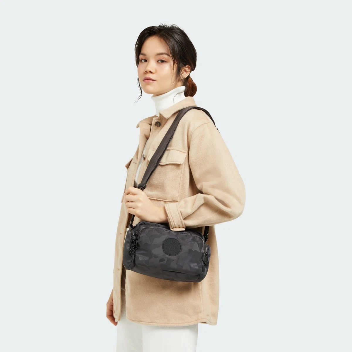 Kipling JENERA S Small Crossbody Bag Charcoal JQ RRP 93.00