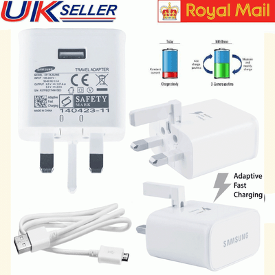 Genuine Samsung EP TA20UWE Adaptive Fast Chargeur & Câble Genuine Samsung Fast Chargeur Adaptateur EP TA20UWE Type C