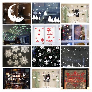 Merry-Christmas-Wall-Art-Removable-Home-Window-Snowflake-Stickers-Decal-Decor