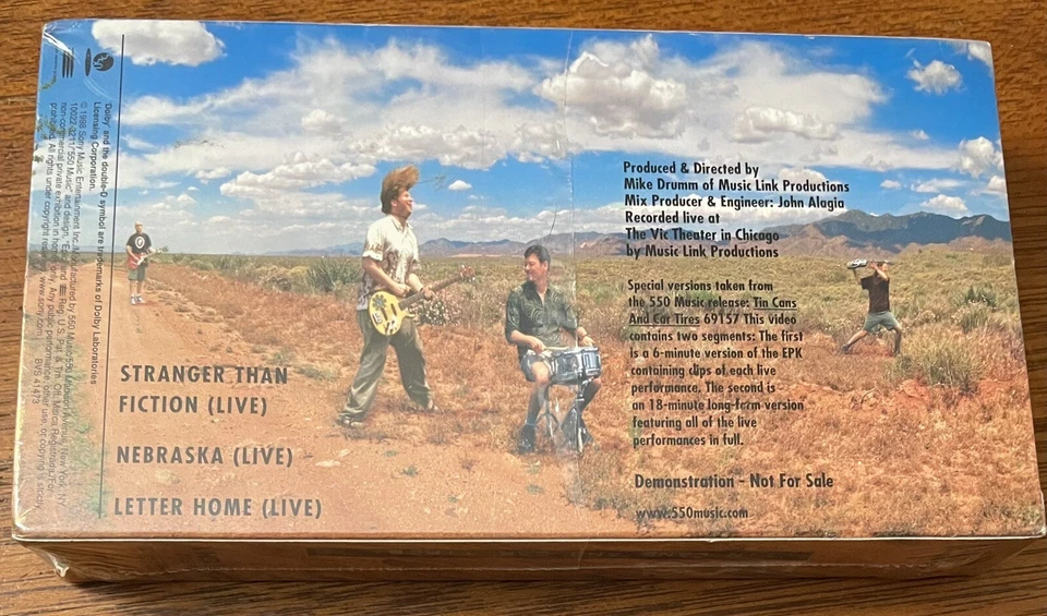Moe. Tin Cans And Car Tires VHS Promo / Demonstration VHS 1998 Rare HTF Sealed - Image 2 of 4
