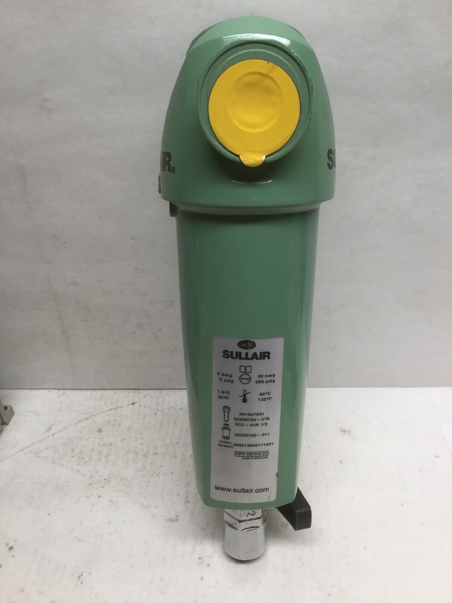 Sullair 02250153-075 In Line Filter SCC - 40N 1/2” 290psig | eBay
