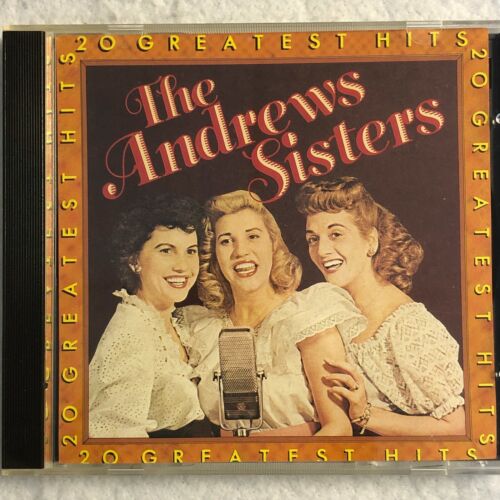 Andrew Sisters Greatest Hits CD 20 Song Best of Compilation Album
