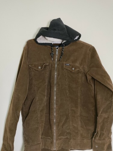 Men's Medium Tony Hawk Fur Hooded Brown 