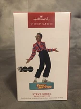 2023 Hallmark Keepsake Family Matters Steve Urkel Magic Sound Ornament