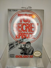 Golgo 13: Top Secret Episode Nintendo NES 1988 Vic Tokai New Sealed 