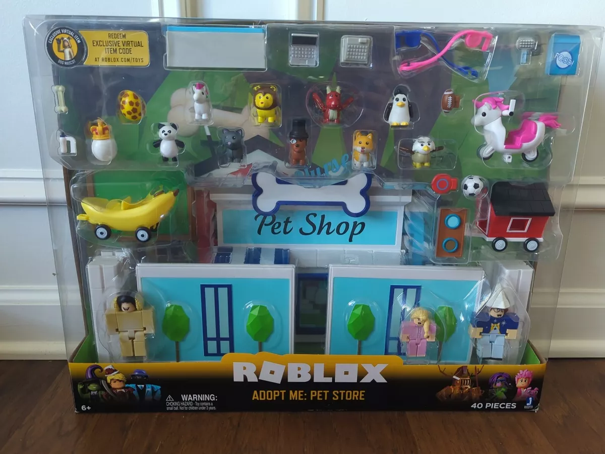  Roblox Celebrity Collection - Adopt Me: Pet Store Deluxe  Playset [Includes Exclusive Virtual Item] : Toys & Games