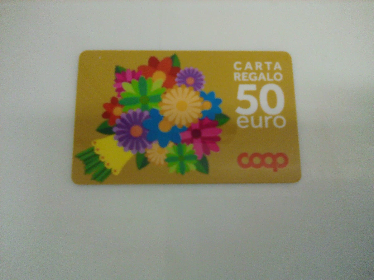 CARD CARD shopping shops coop gift card 50 euro used