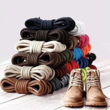 1Pairs Unisex Wax Round Shoe Laces Dress Wax Cord Laces sOFT Boots Shoelace US