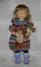 Playhouse ANDREA Doll Wig SIZE 12/13 BLONDE Very Long Wavy Hair  Bangs NWT