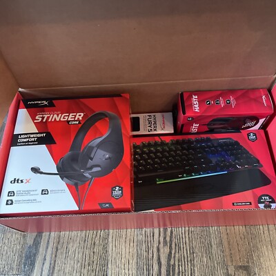 Brand New HyperX PC Gaming Bundle w/ Keyboard, Mouse, Mouse Pad