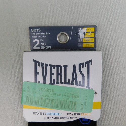5 Pair Everlast Sport Boys Socks Size 3-9 - No Show & Compression Crew #4975 - Picture 5 of 9