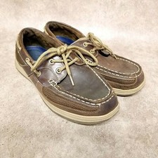 Croft & Barrow Mens Maxwell 108753 Size 9 Brown  Leather Slip On Loafer Boat Sho