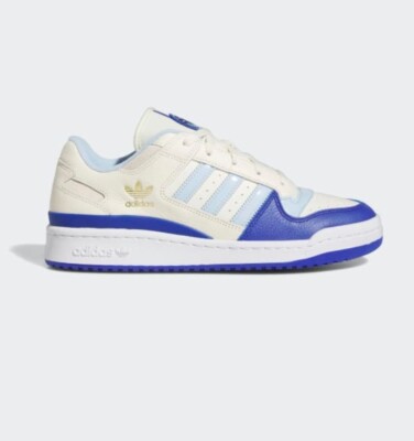 US Men's size 9-10.5 New Adidas Forum CL Low Cream White Lucid Blue IF7815