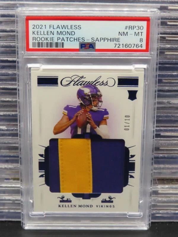 Kellen Mond Panini Flawless Rookie Patches #RP30 Sapphire