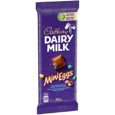 3 X Cadbury Dairy Milk Chocolate with Mini Eggs Candy Bar 100g Each