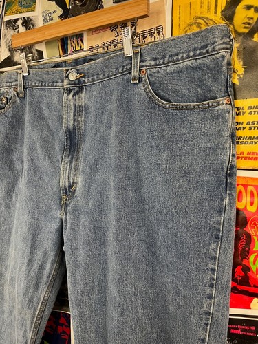 Pantalones de mezclilla azules Levis 550 50x29 3XL de colección para hombre años 90 Y2Ks calce relajado hechos en México - Imagen 7 de 18
