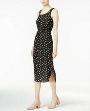 Maison Jules Printed Midi Dress~Black~NWT~ORG. $79~Sale!!!!