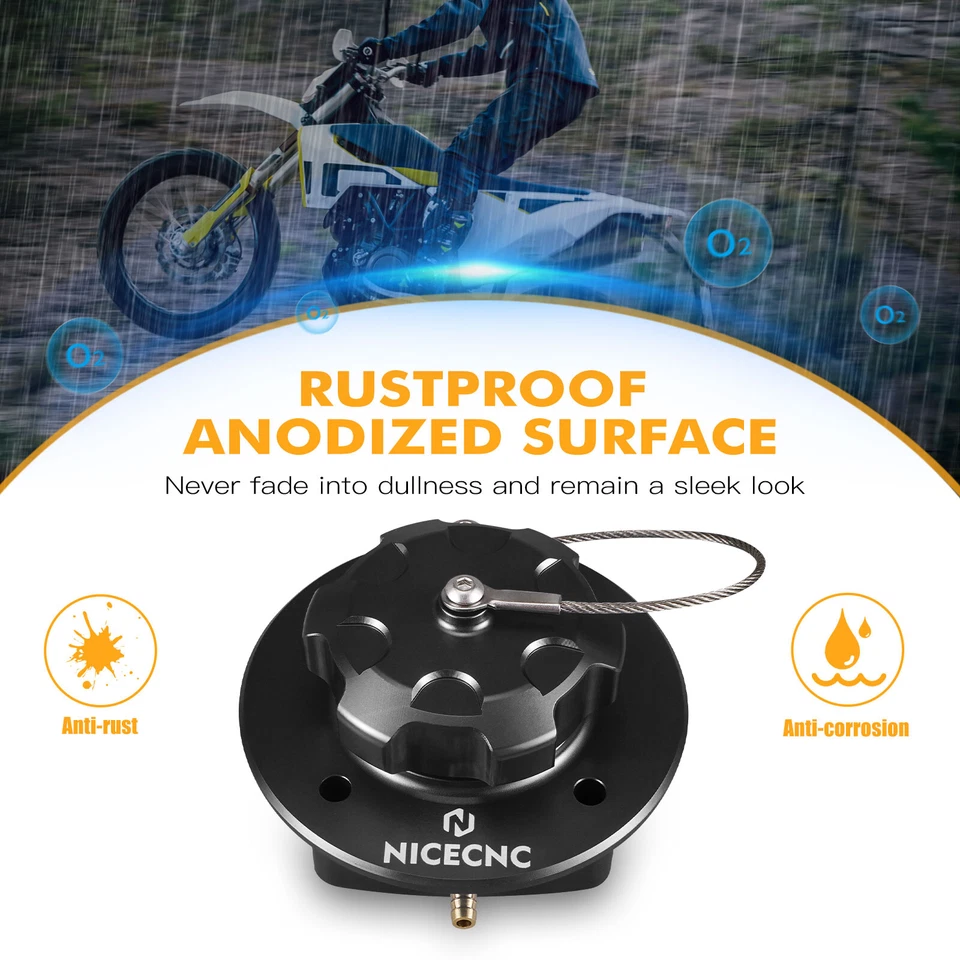 CNC Fuel Tank Cap Cover For Husqvarna 701 Supermoto 701 Enduro 2016-2023 2024 - Image 3 of 4