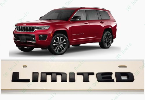 1P Matte Black Rear Limited Emblems Badge Letter 2021+ Jeep Grand ...