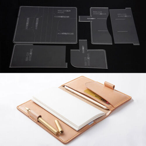 Étui carnet de notes acrylique modèle artisanat cuir modèle pochoir BBX-123 - Photo 1 sur 4