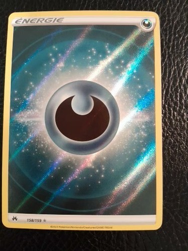 Carte Pokémon REVERSE Energie Obscure 158/159 EB12.5 Zenith Suprême FR NEUF