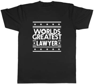 Worlds Greatest Lawyer Herren Unisex T-Shirt Tee
