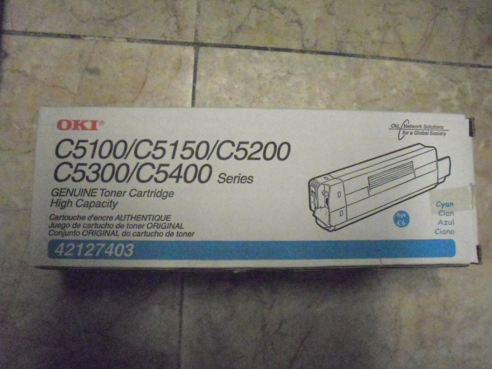OEM Okidata  (42127403) Toner Cartridge, Cyan, 5K Yield main image 0