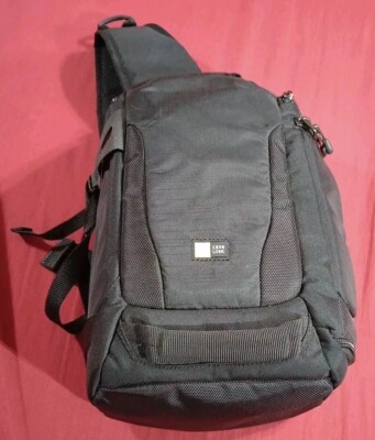 Case Logic Camera Crossbody Bag Black Multiple Pockets