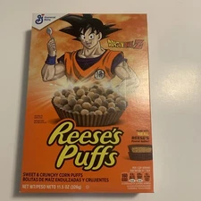 Reese's Puffs Cereal Dragon Ball-Z 11.5 oz. General Mills