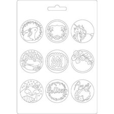 STAMPO STAMPI POLVERE DI CERAMICA GESSO STAMPERIA K3PTA525 SIAMO FELICI 