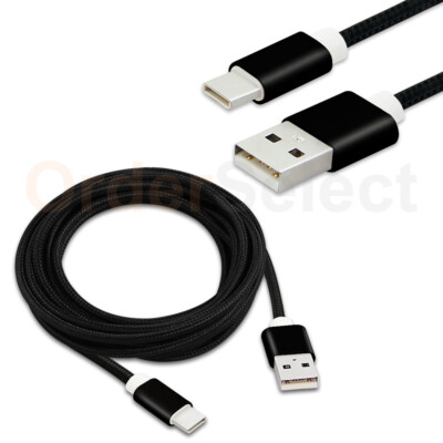 USB Type C 10FT Braided Cable for Samsung Galaxy S10 S10+ S10e Plus Note 10 10+