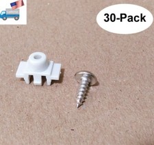 NEW 30-Pack: Snap-In Clip Plastic Standoff/Screw for PC ATX Motherboard Mounting