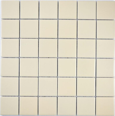 Mosaikfliese Keramik beige matt Wand Boden Dusche  Küche 14-1911_b | 1 Matte