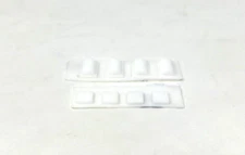 Wii Rubber Feet Replacement 8 piece with 3M adhesive, White FREE Shipping