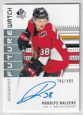 2019-20 SP Authentic FUTURE WATCH #186 Rudolfs Balcers RC AUTO /999
