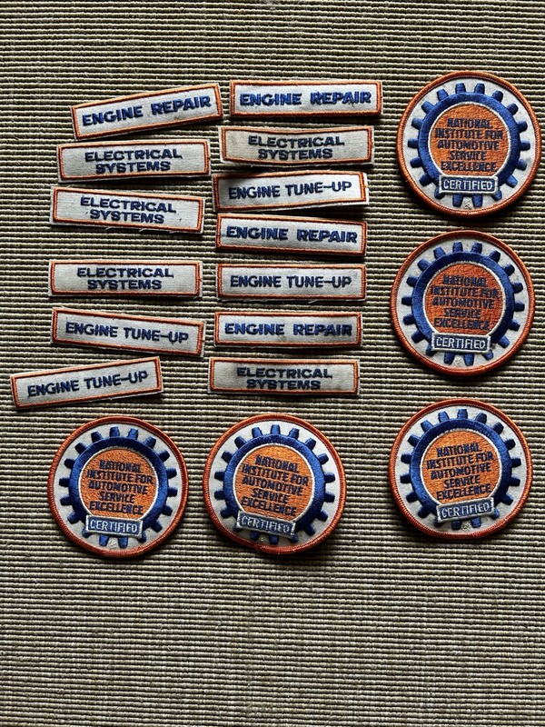 Collection Of 18 National Institute For Automotive Service Excellent Patches 