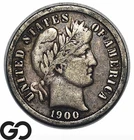 1900-S Barber Dime, Better San Francisco Issue