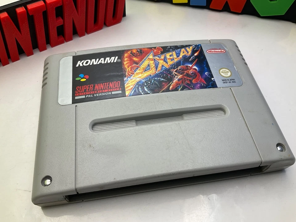 SNES - Super Nintendo Spiel - AXELAY - Modul - PAL - Bild 2 von 4