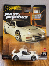 Hot Wheels Fast & Furious 1987 Ford RS200 1:64 Diecast White Unopened Box