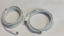Lot of 2 Genuine Apple USB-C to Lightning 2m/6ft Charging Cable (MQGH2AM/A)